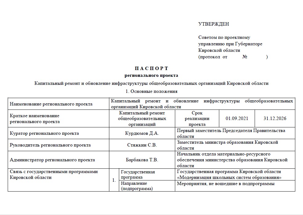 Паспорт федерального проекта информационная инфраструктура